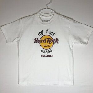 Hard Rock Café Kid's Medium White Short Sleeve T-Shirt